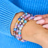 Kaugummi | Silber | Meerjungfrau Glasperlenarmband